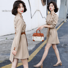 2021秋装新款时尚风衣外套3309，女装风衣，冬木谷雨