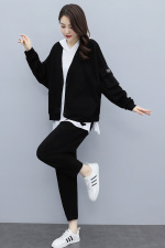 大码时尚阔腿裤套装女夏胖MM洋气减龄显瘦上衣宽松遮肉休闲两件套，女装套装/套裙，红依一坊