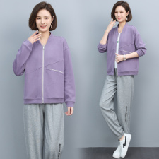 品牌专柜款春秋新款韩版复古时髦大码休闲，女装运动套装，涵誉