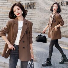 小西装外套女2022春秋季新款韩版宽松百搭气质设计感休闲西服上衣，女装西装，霓裳依族