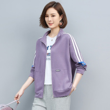 2023春装新款时尚休闲气质圆领个性宽松舒适开衫卫衣外套，女装T恤，丽影随形