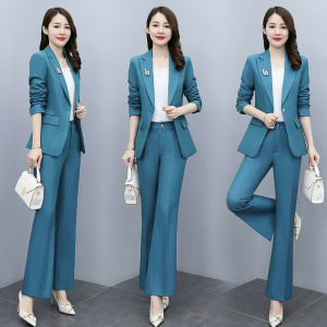 职业正装西服套装女春装2025年新款品牌气质女神范工作服两件套潮，女装套装/套裙，韩然一族