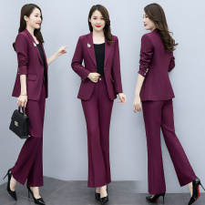 职业正装西服套装女春装2025年新款品牌气质女神范工作服两件套潮，女装套装/套裙，韩然一族
