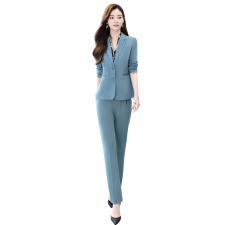 职业西装套装女2023春秋新款时尚高级感气质女神范正装减龄两件套，女装套装/套裙，韩然一族