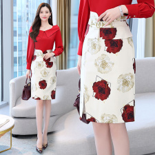 早春连衣裙女2024新款时尚名媛职业气质女神范包臀裙，女装半身裙，时尚俏佳人