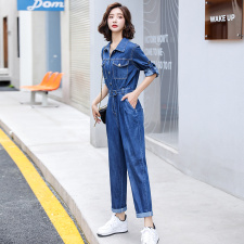 2022年新款时尚工装连体衣气质连衣裤套装女2022年春季，女装连体裤，瑶迪依秀