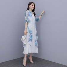 背心长裙女夏莫代尔打底裙女大码胖MM宽松质感垂感内搭吊带小黑裙，女装连衣裙，秀美人生