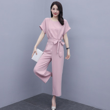 2021年夏季新款韩版减龄时尚气质百搭简约通勒两件套送腰带，女装职业装，丽美静依