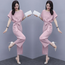 2021年夏季新款韩版减龄时尚气质百搭简约通勒两件套送腰带，女装职业装，丽美静依