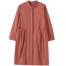 2025年秋季简约大气宽松收腰棉衬衣女单排扣中长款纯色女衬衫，女装衬衫，风姿绰