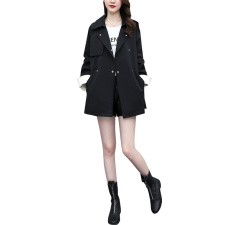 芷墨新款2021年新款秋装短款撞色风衣外套时尚版短西装，女装风衣，芷墨服饰