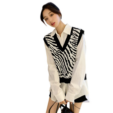 现货2023新款纯棉休闲宽松学院风衬衣女，女装衬衫，丝露怡语