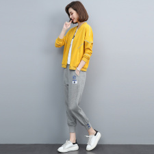 休闲运动套装女2023年新款春秋洋气中年妈妈时尚减龄卫衣裤两件套，女装套装/套裙，依恋蒂丝