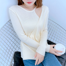 现货破万件网红针织衫打底外穿舒适款高弹，女装针织衫/毛衣，丝露怡语