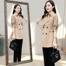 风衣女短款小个子2025春秋季新款显瘦高级感今年流行气质休闲外套，女装风衣，姿衣坊