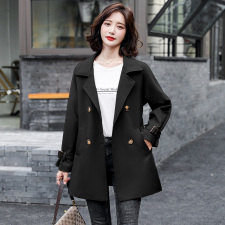 小个子风衣女短款2024春秋新款时尚气质英伦风中长款春秋外套ins，女装风衣，韩蔻秀
