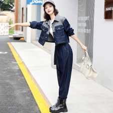 时尚套装女2023秋季新款女装韩版时尚休闲两件套套裤潮，女装套装/套裙，慧尚依恋