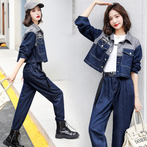 时尚套装女2023秋季新款女装韩版时尚休闲两件套套裤潮，女装套装/套裙，慧尚依恋